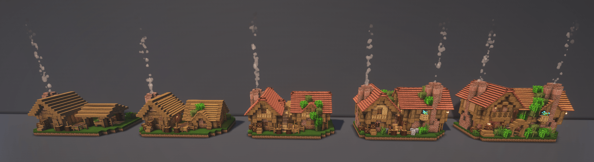Dynamic Upgrades: Here the residence lvl 1 - 5