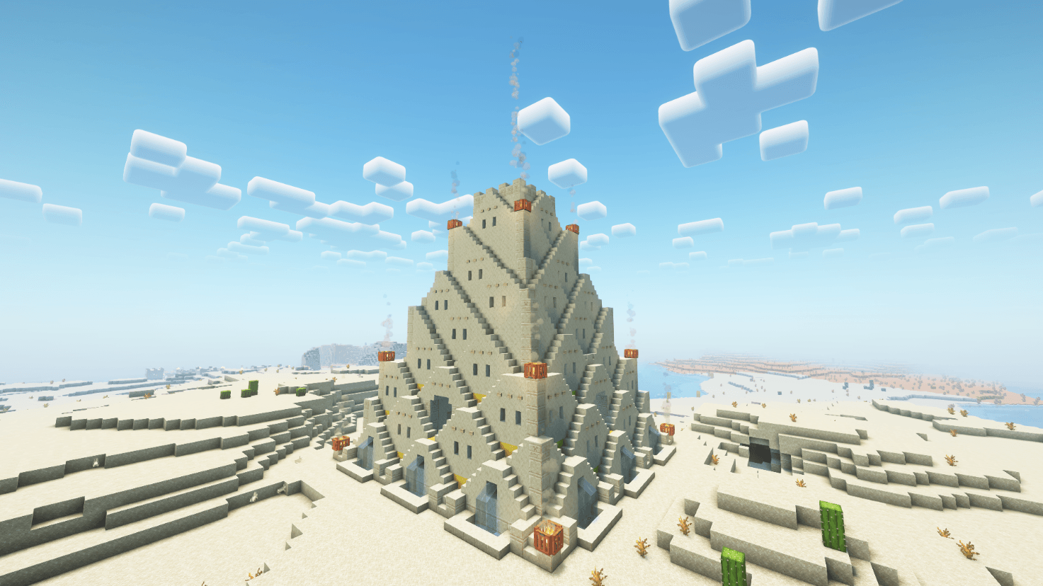 Desert Village Temple