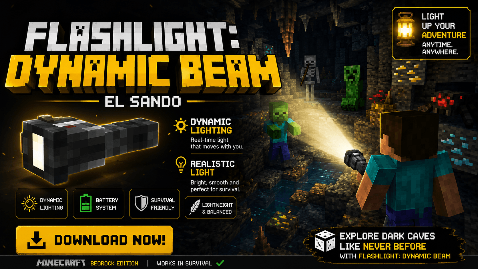 Flashlight: Dynamic Beam | EL SANDO — screenshot 1