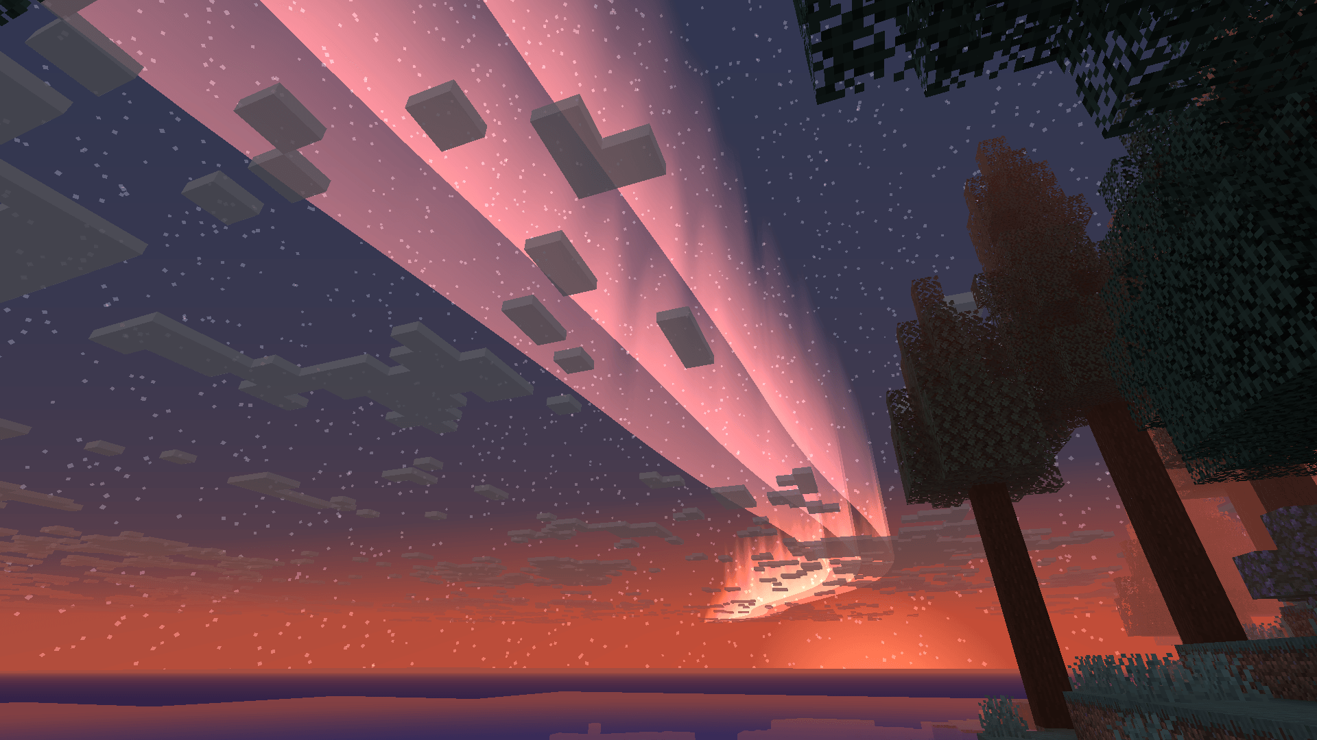 An Aura in a Taiga biome