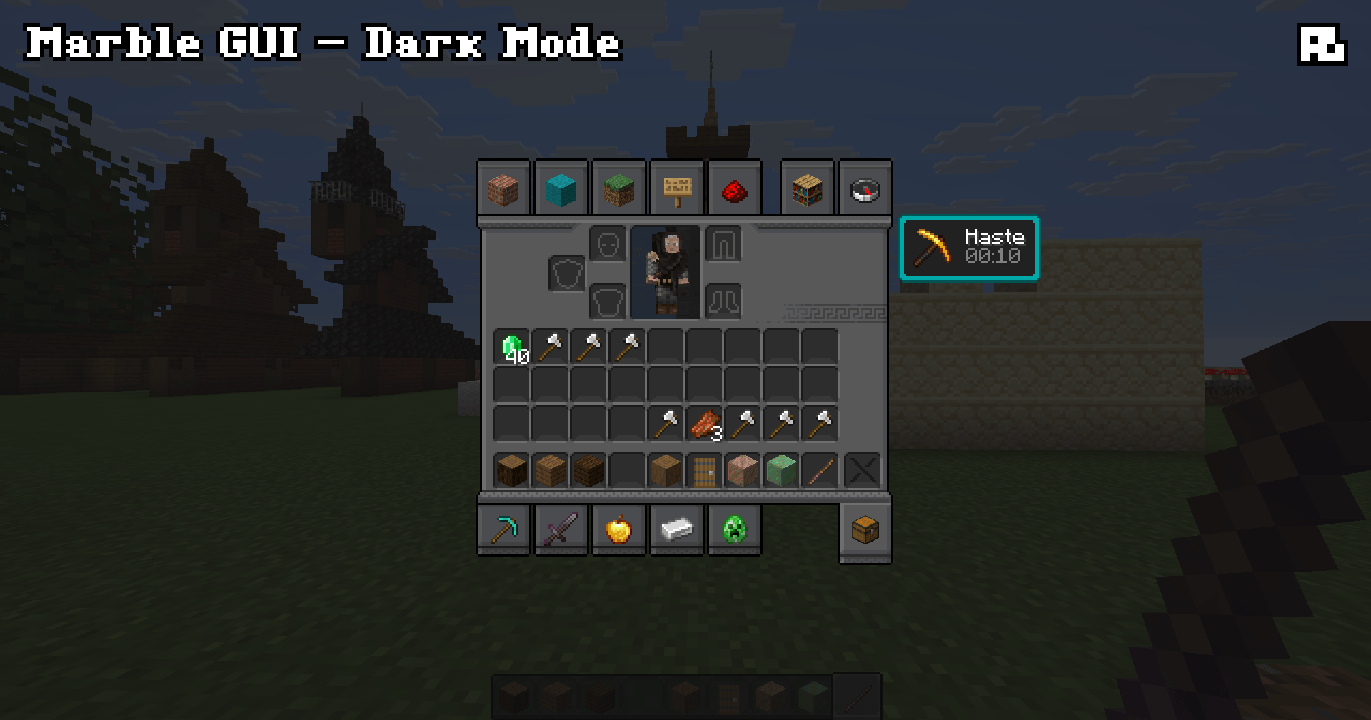 Thumbnail Creative-Survival Inventory (Dark Mode)