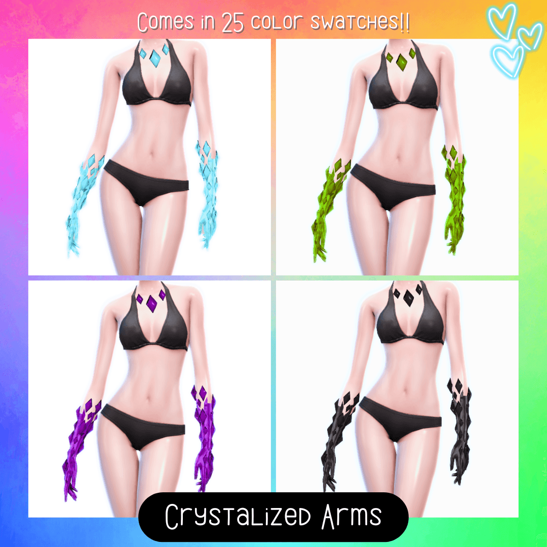 Mystic‑shard arms for your dazzling Sims that comes in 25 color swatches!