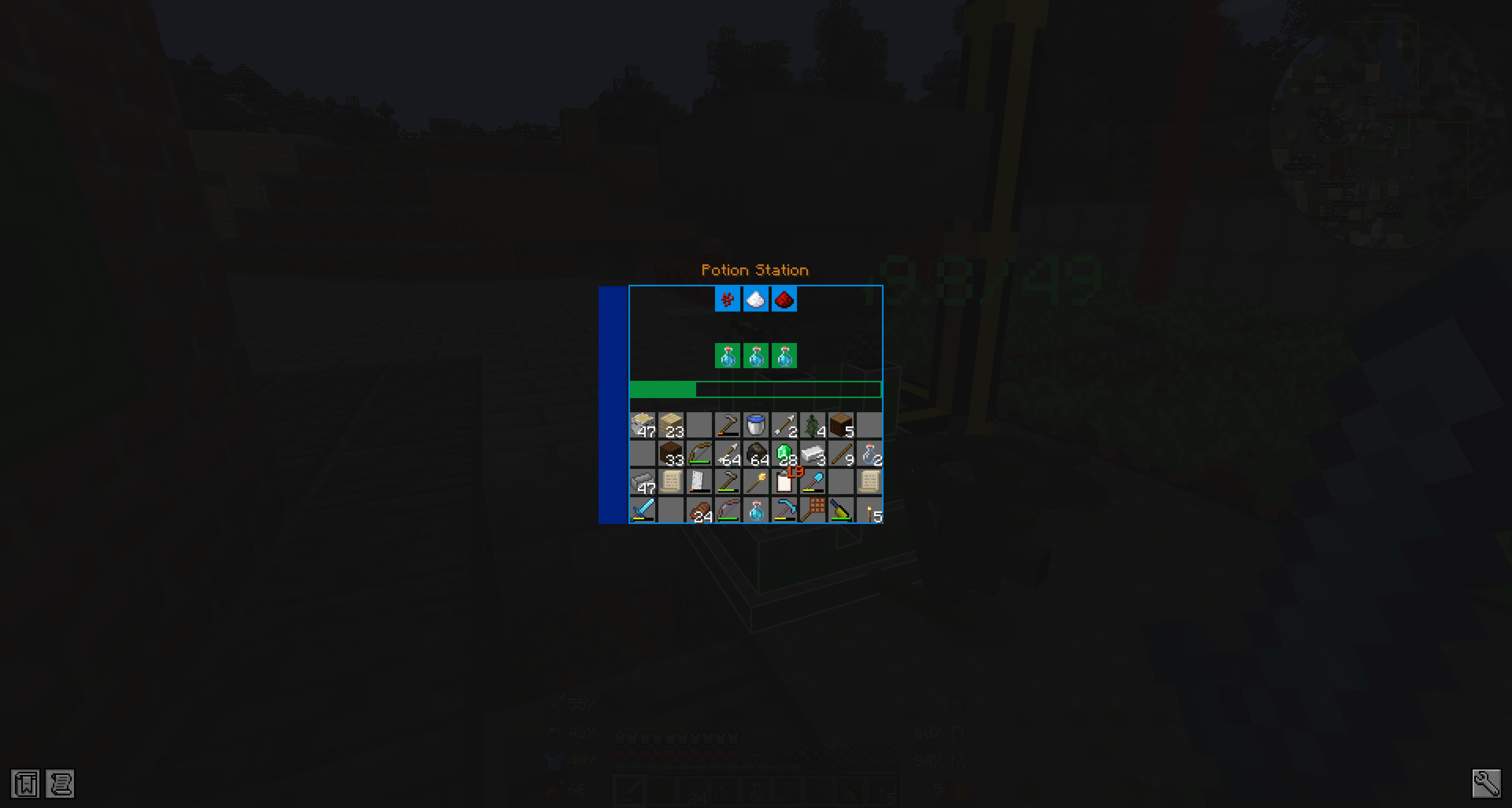Potion station GUI
