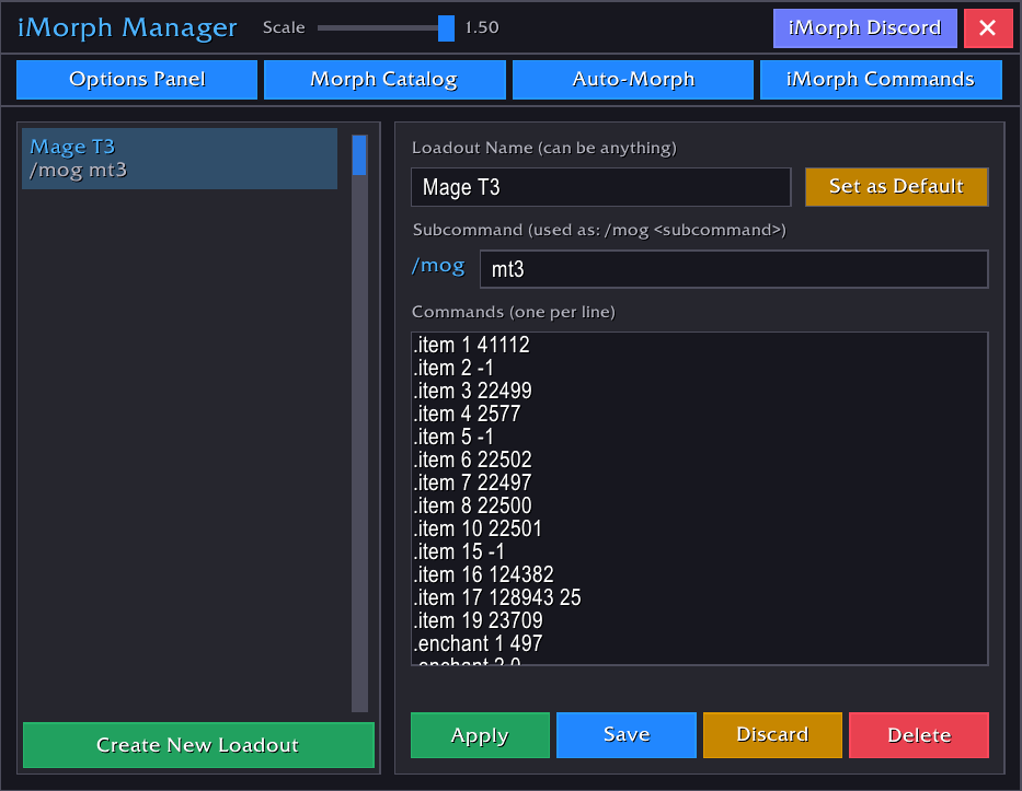 Loadout Editor