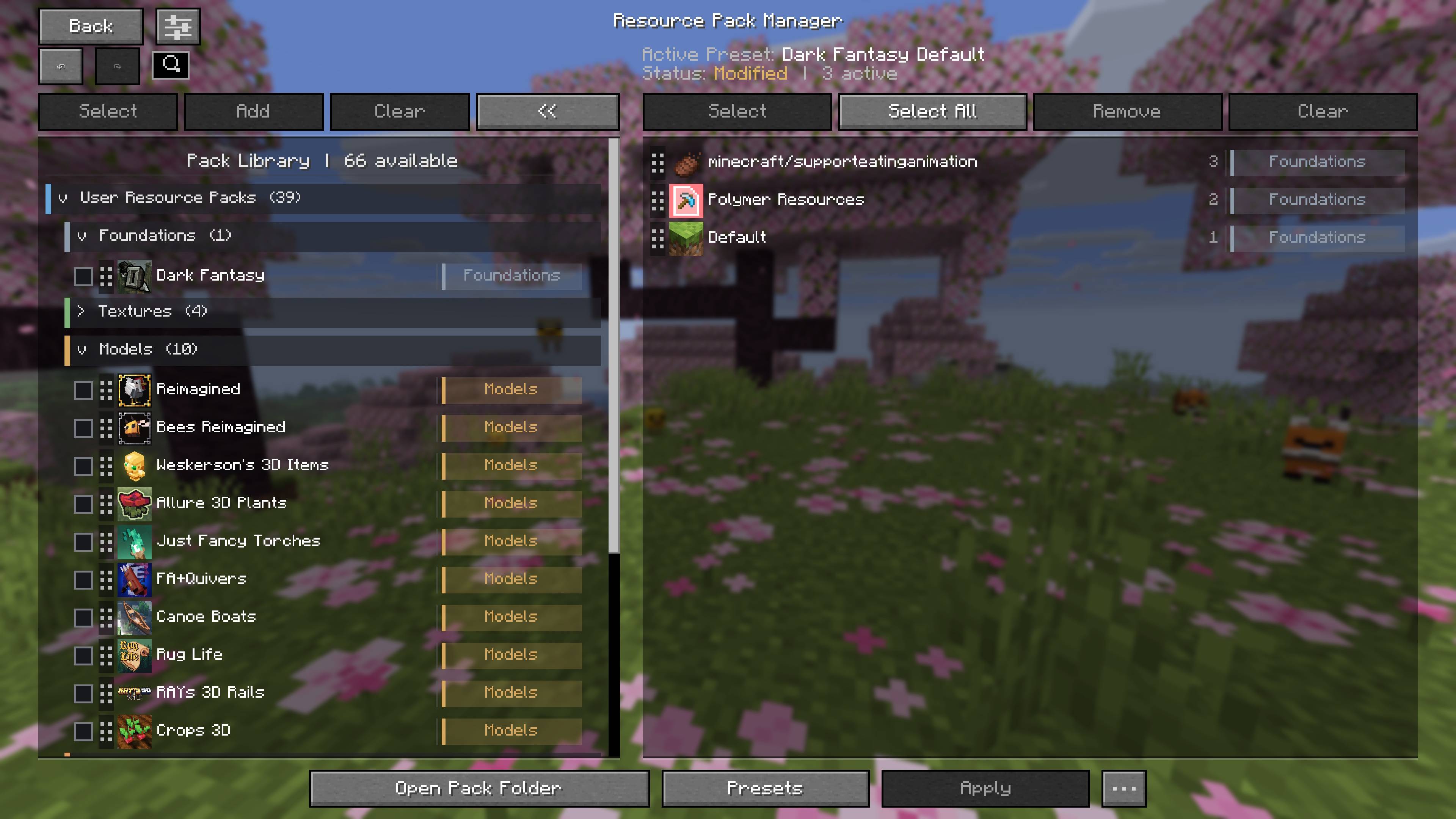 Resource Pack Manager Overview