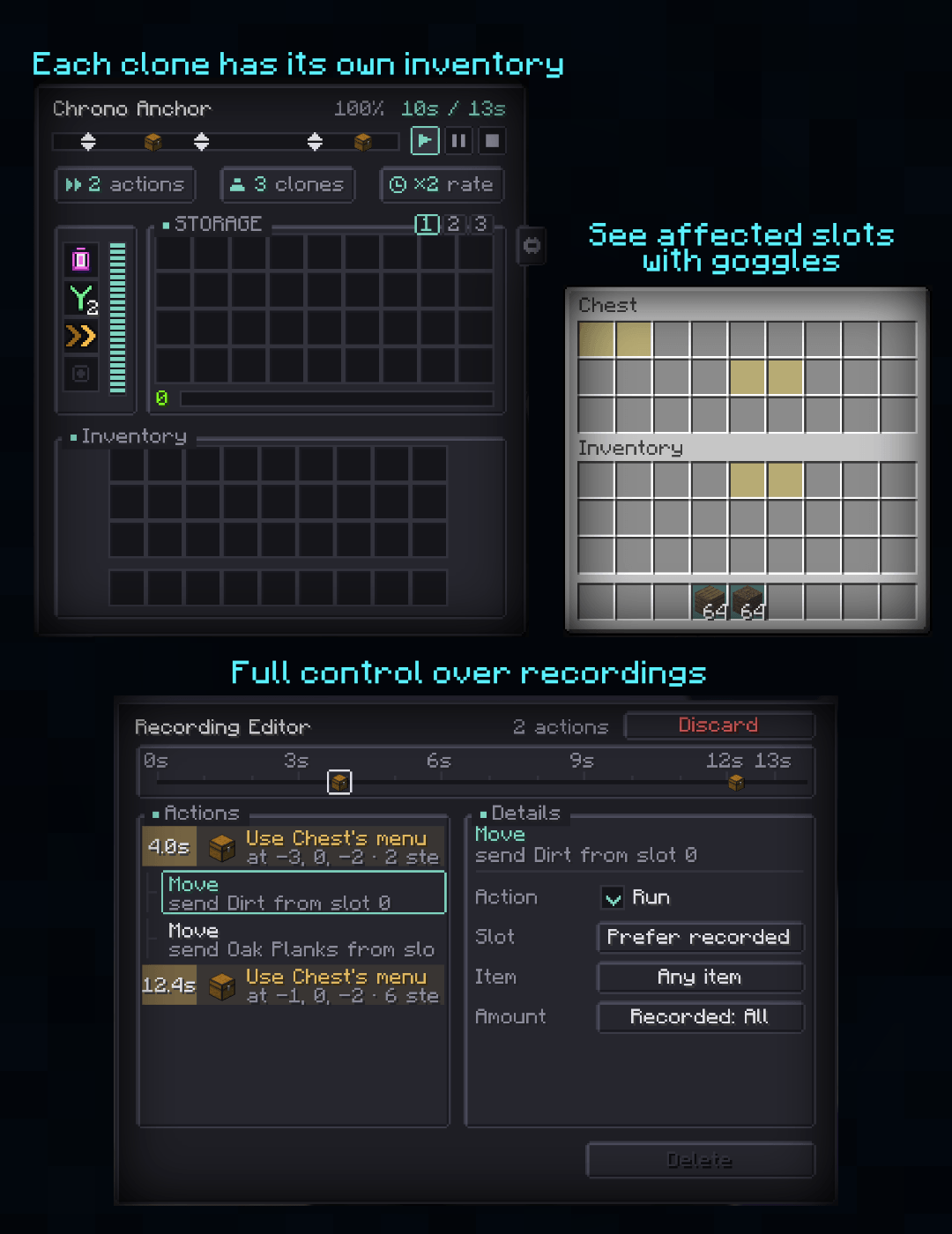 Chronoclones showcase