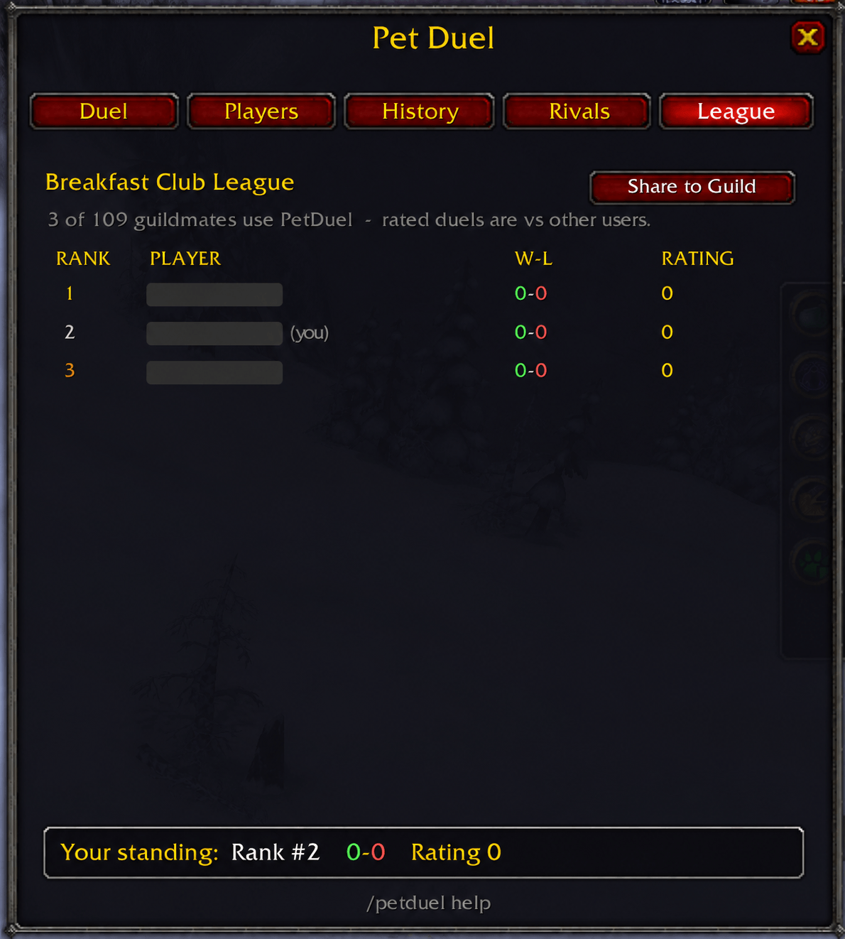 Pet battle against guild mates and see who is the best battler in all of Azeroth!