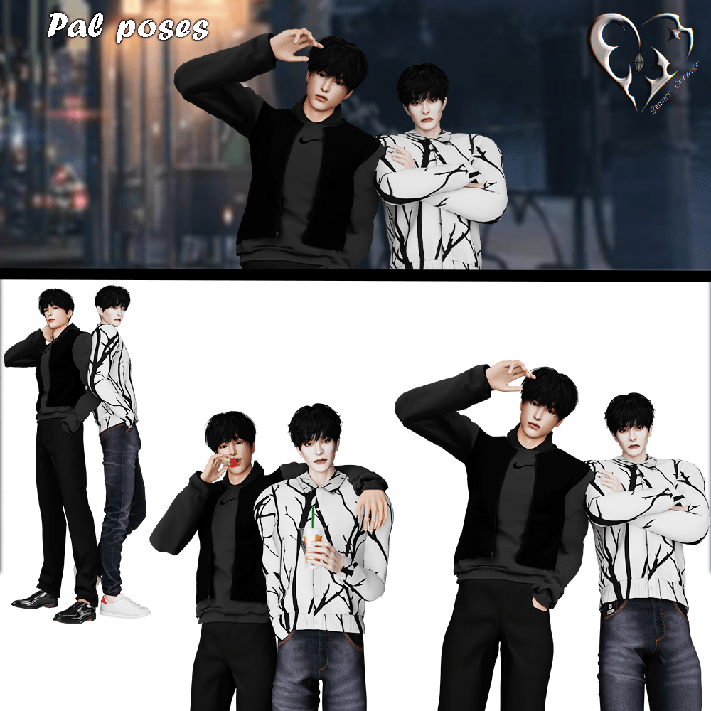 Pal poses