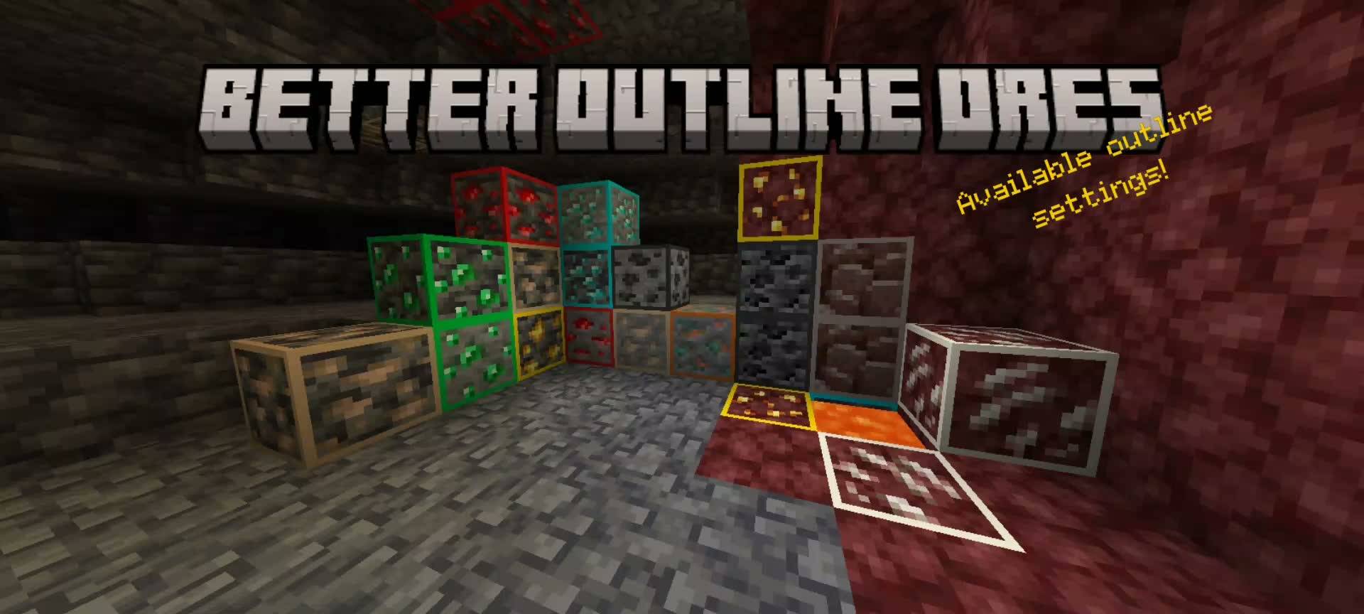 ý Better Outline Ores screenshot active