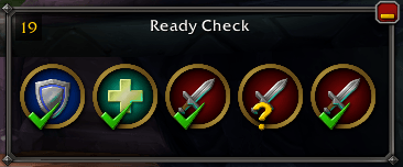 Showing the top-left timer display when a queue pops