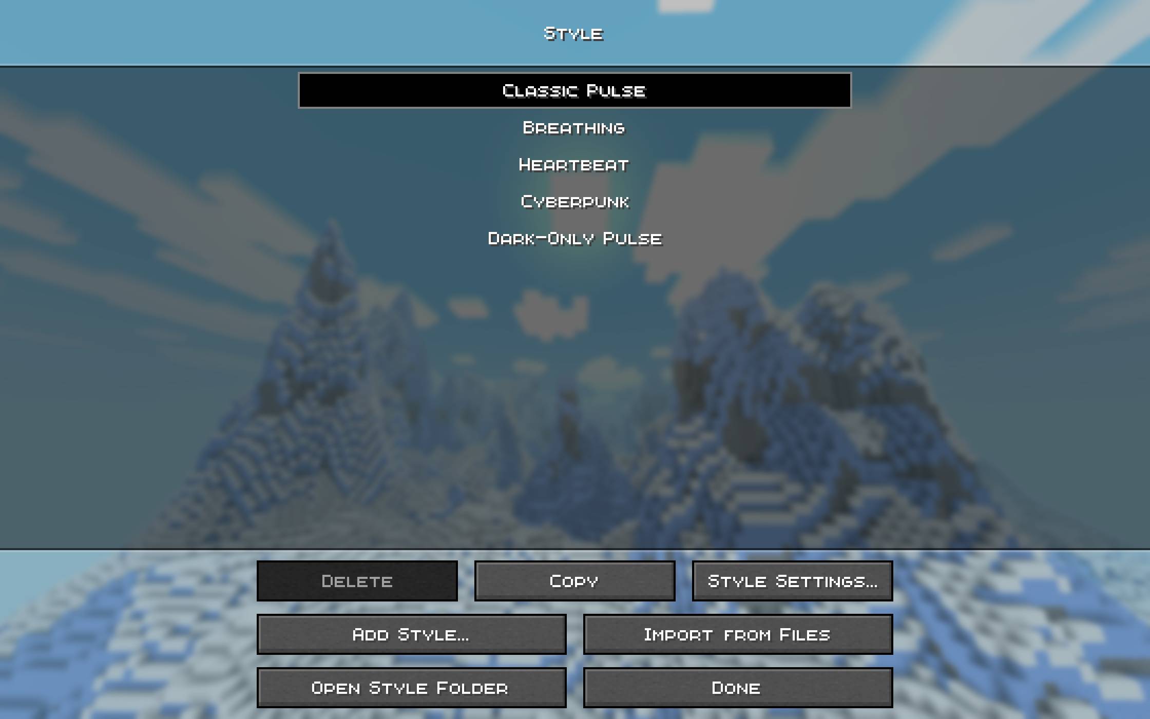 Thumbnail Choose from 5 built-in styles, or create your own with Add Style.