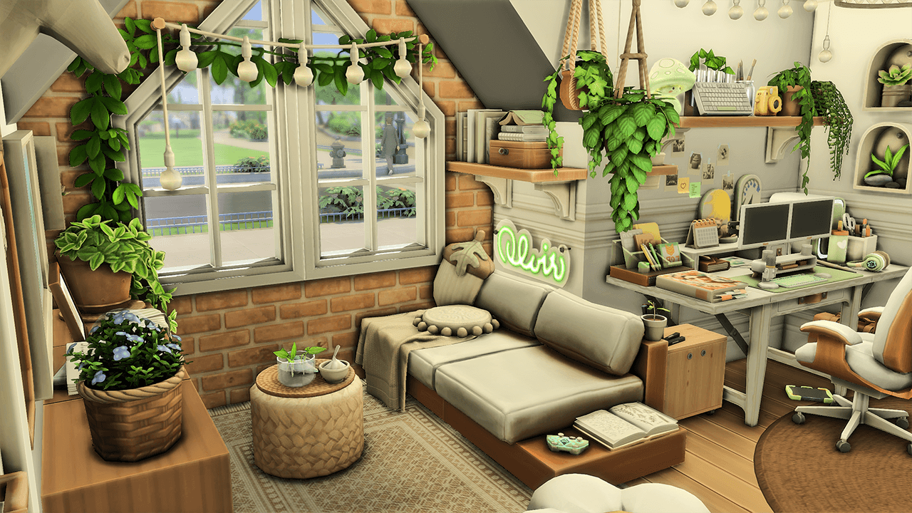 Thumbnail Cozy Green Botanical Gamer Loft 6.png