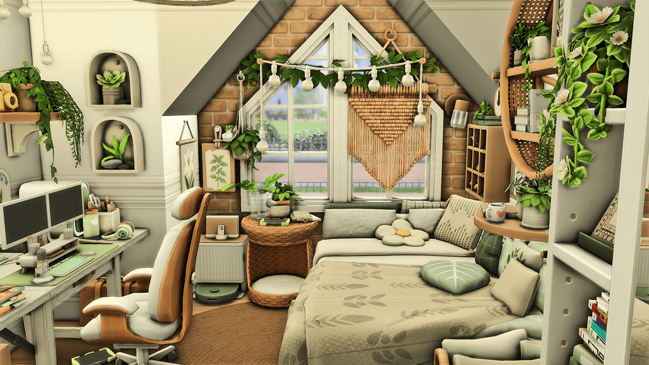 Thumbnail Cozy Green Botanical Gamer Loft 4.png