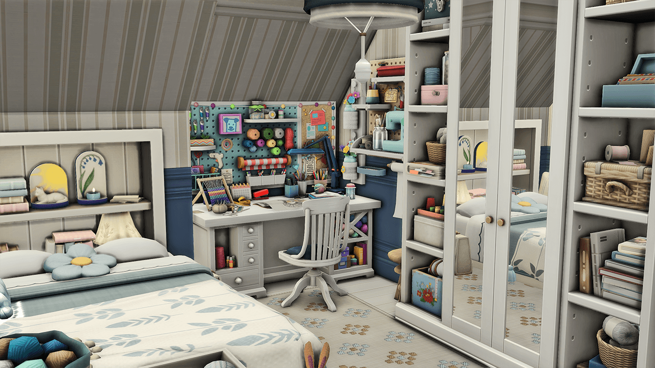 Cozy Crafty & Knitting Studio Bedroom 1.png