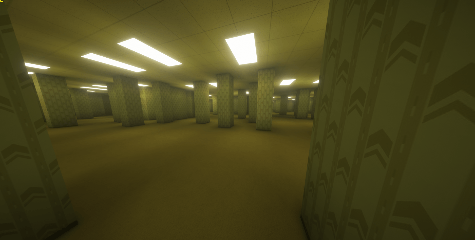 Thumbnail More randomized backrooms. Taken with BSL Shaders