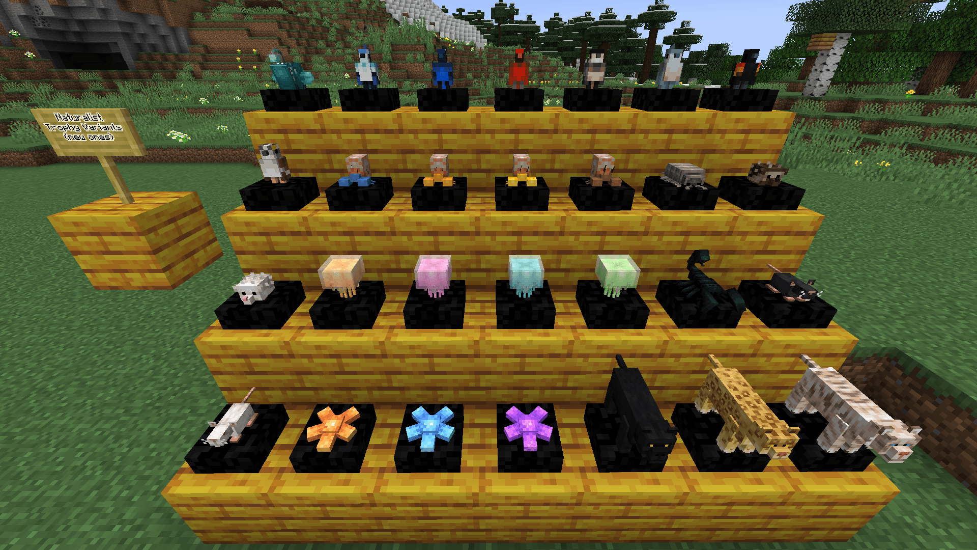 28 trophy variants (new ones) for all mobs from Naturalist