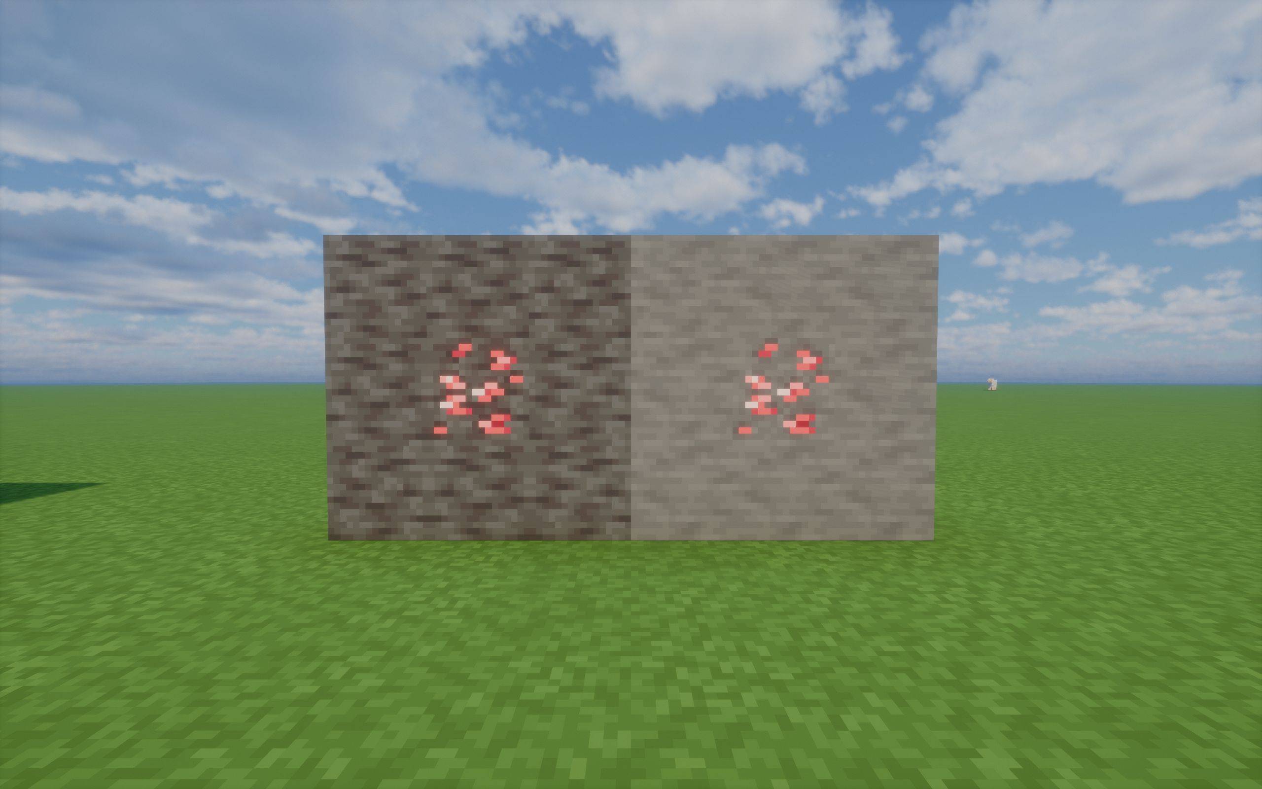With Ashen's deepslate and stone textures.