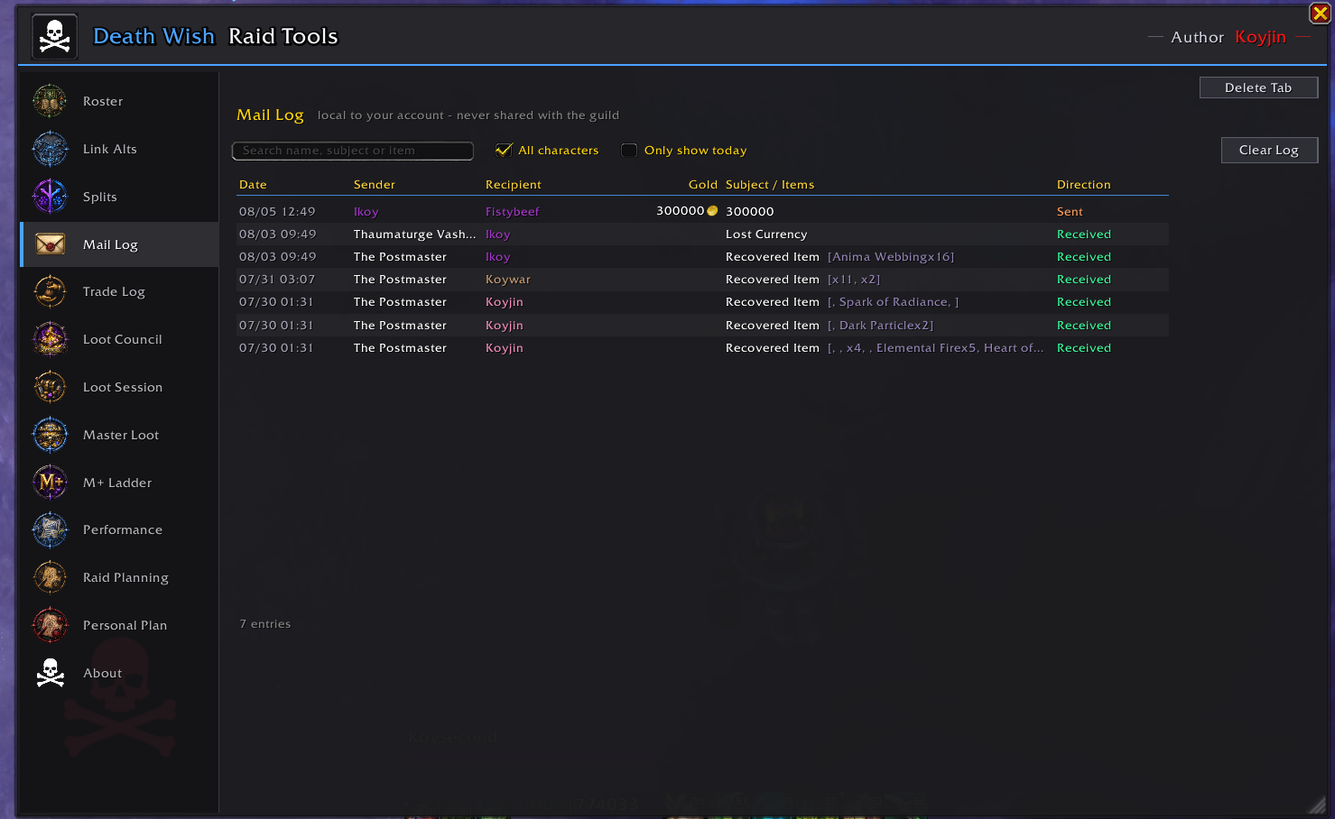 Thumbnail Tracks Mail & Trades