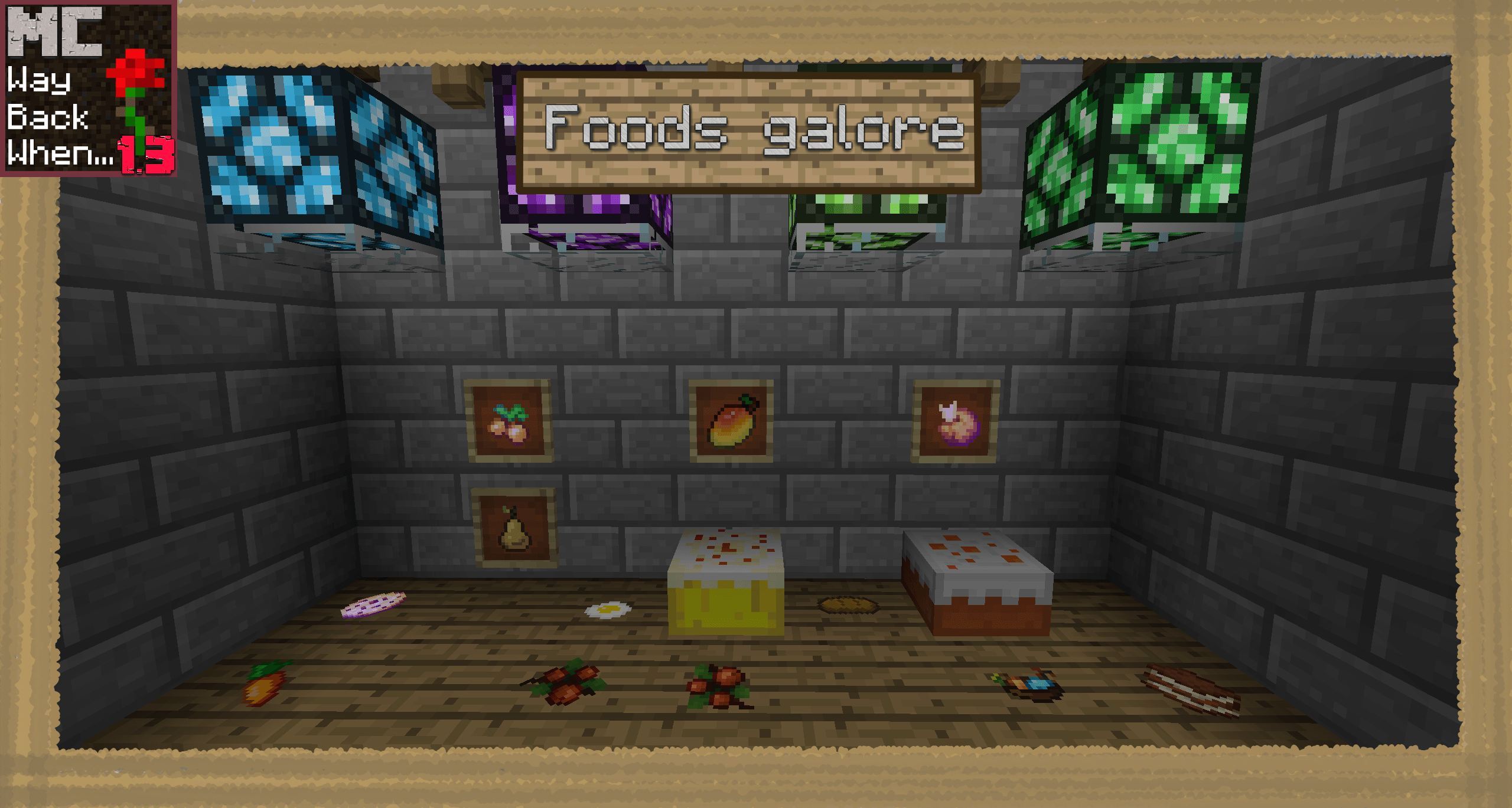 Thumbnail Some cool food items available to be found or made in the modpack
