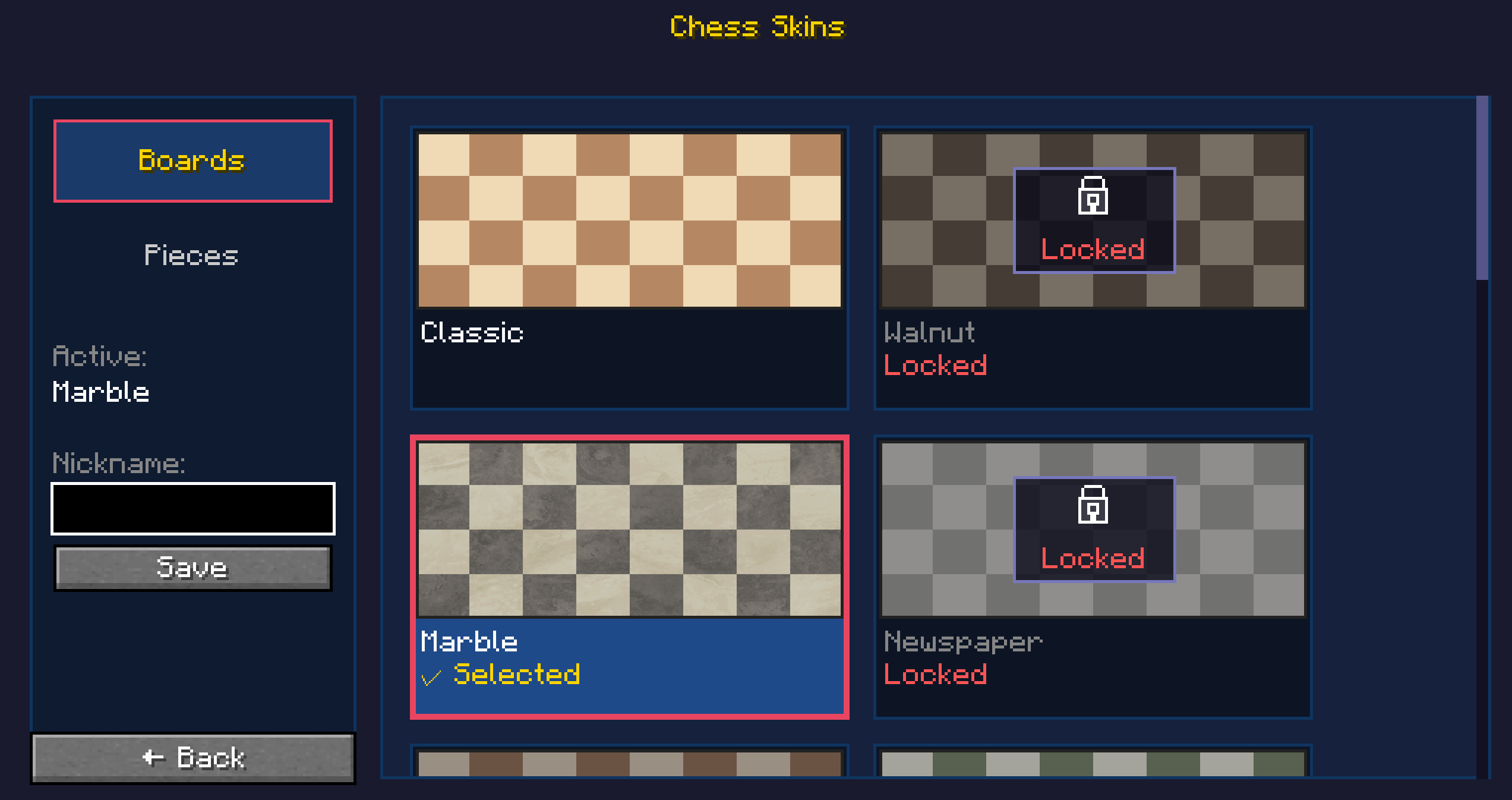 Boards Skins