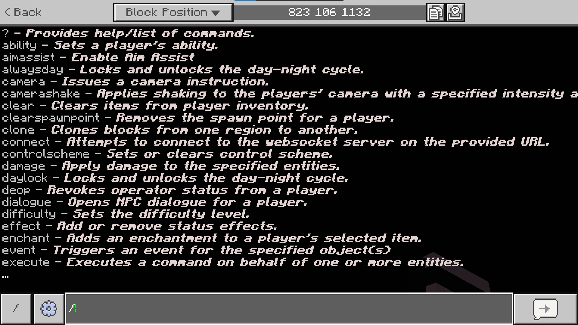 Better Command Outputs screenshot active