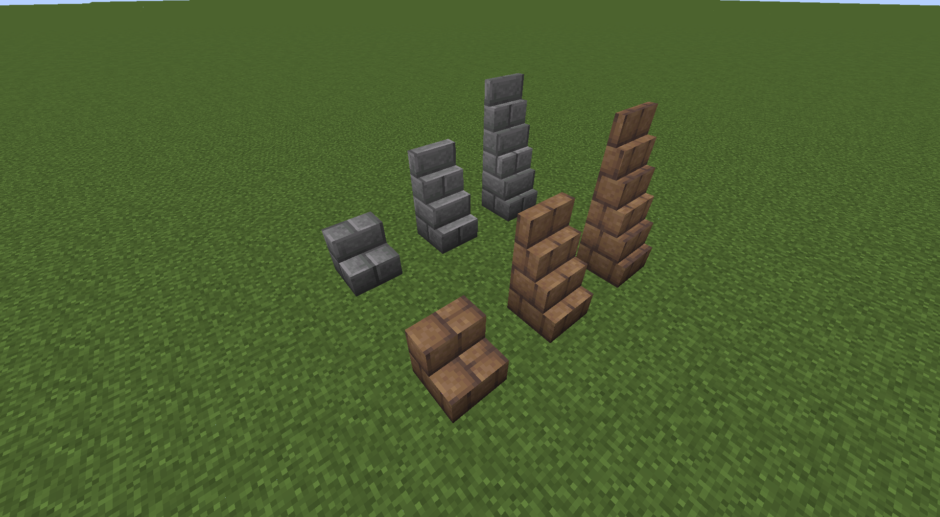 Thumbnail Control the stair slope angle using the "Stairs Hammer"
Currently, only stone brick stairs and mud brick stairs