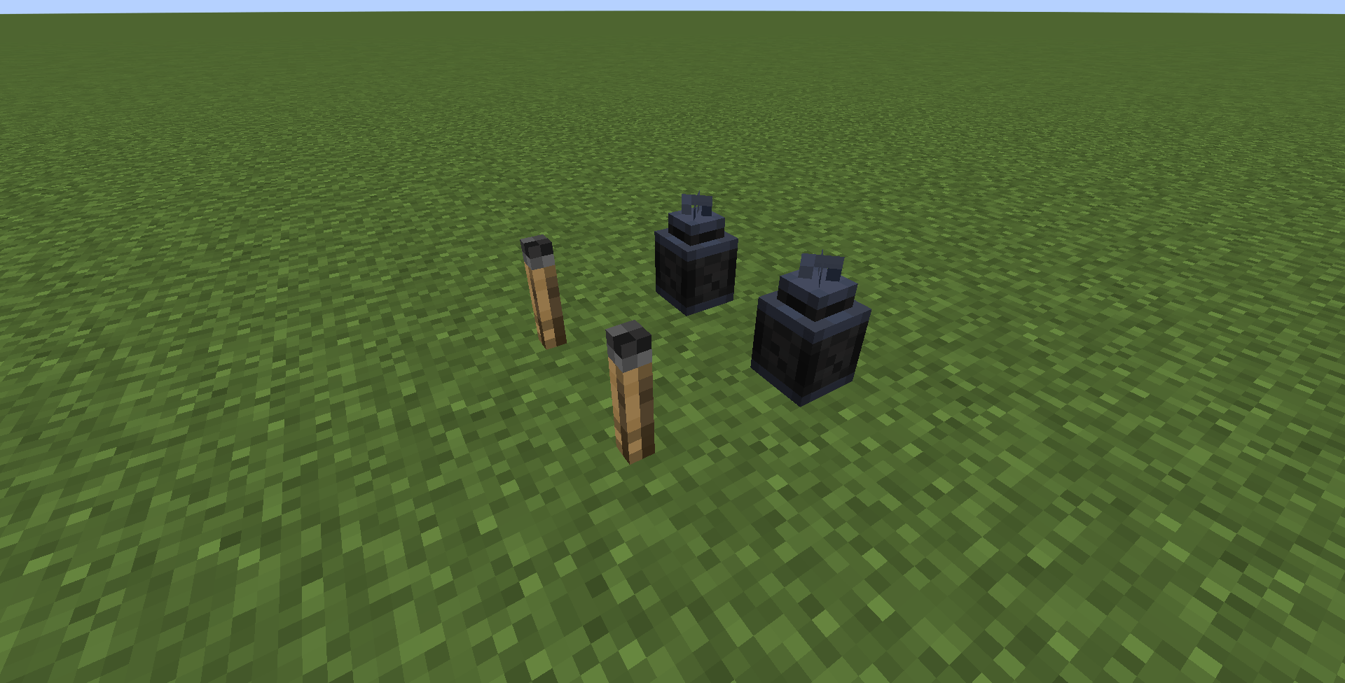 The new burnt out torches and lanterns