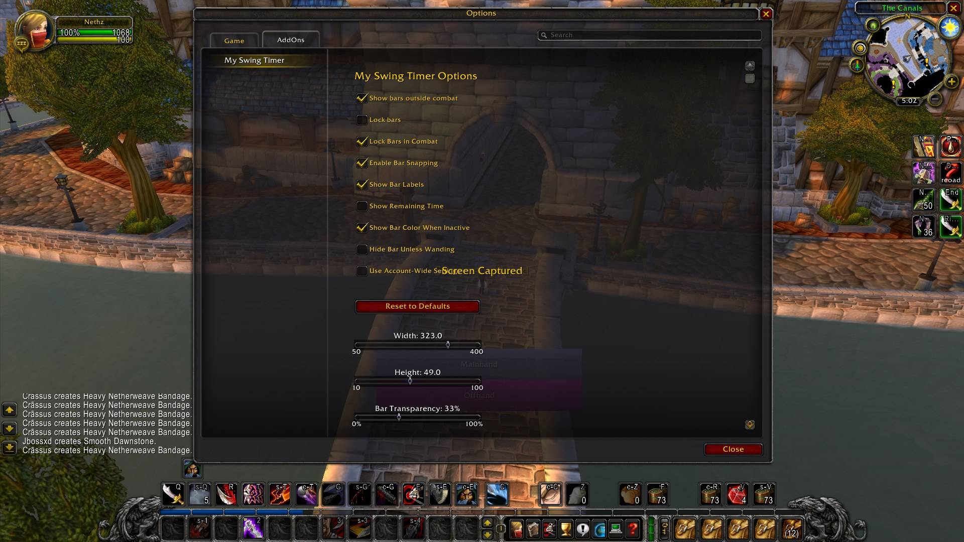 verison 2.55 option menu