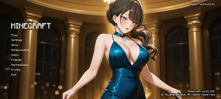 Anime Girl Animated UI V2 screenshot active