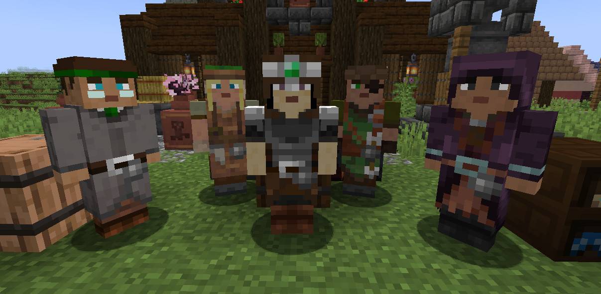 Terran Villagers - Hunter, Sawmill, Guard, Monster Hunter, Illager Traders