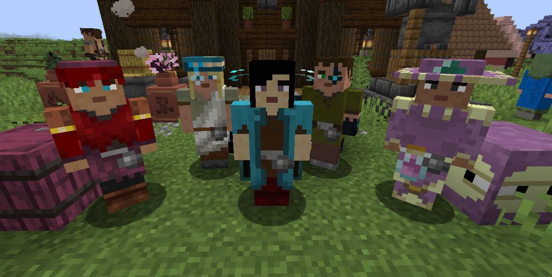 Terran Villagers - Nether merchant, Enchanter, Nether Trader, Deep Dark and End Trader