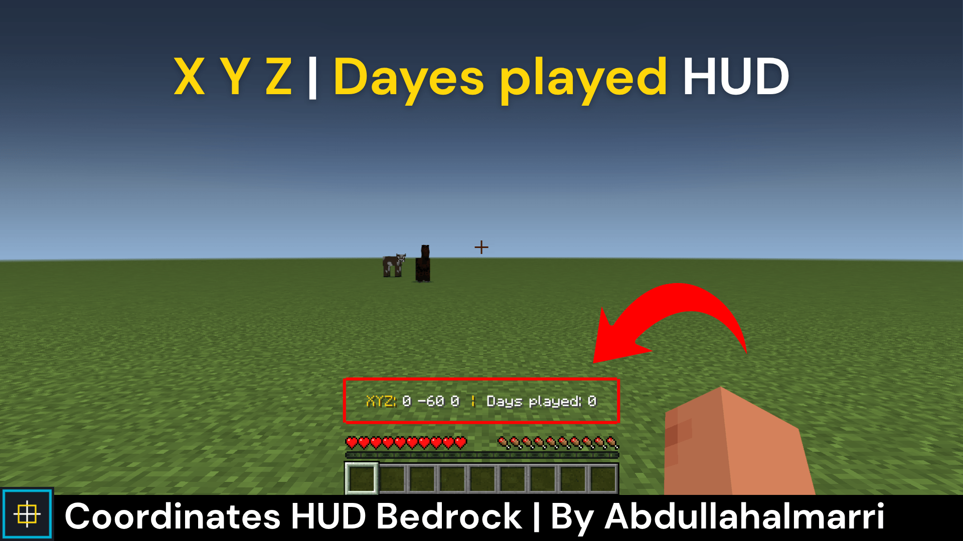 Coordinates HUD Bedrock.png