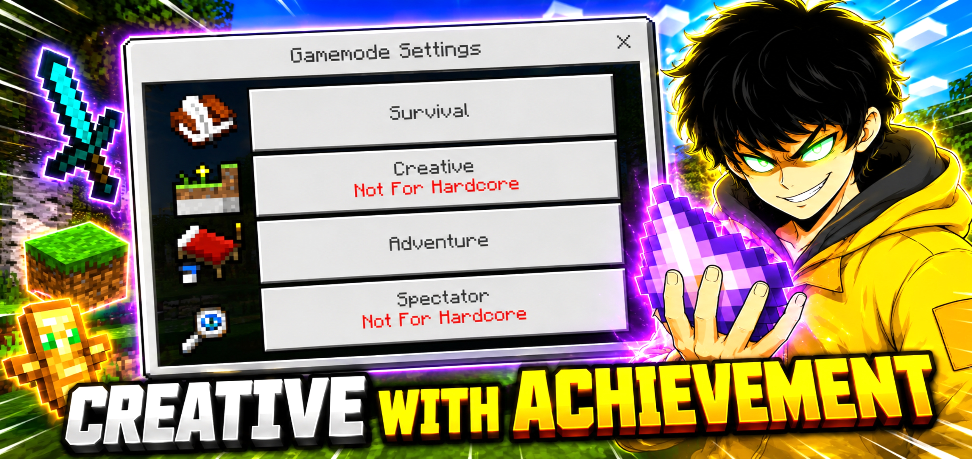 Advance Settings ||Creative Mode + Achivement ||