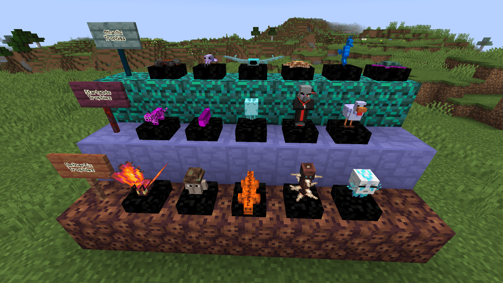 Atlantis, Starlands and NetherEx trophies