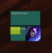 Prescience (transparent bar) with Sense Power detection active. Default settings.