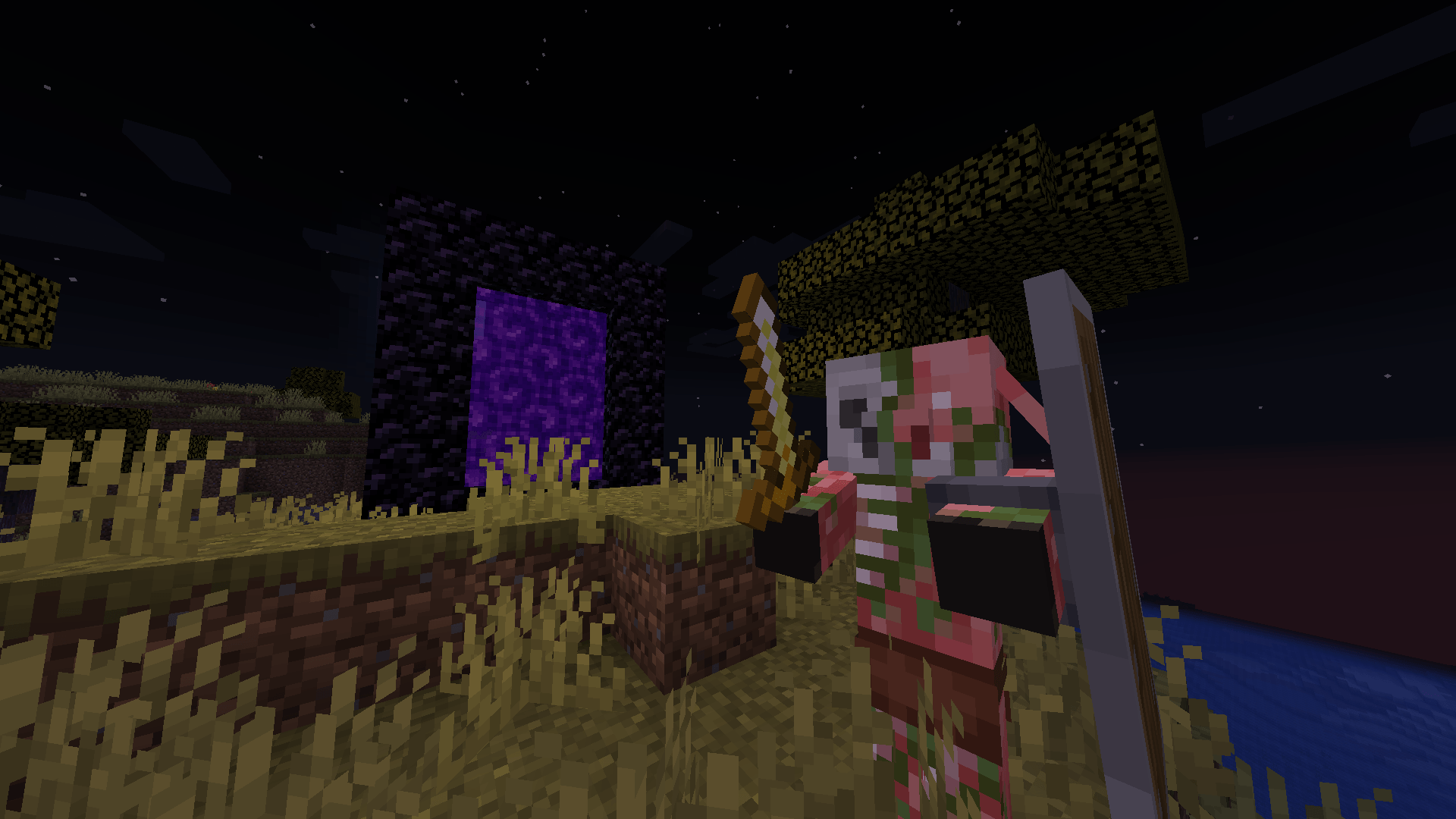 Zombified Piglin with a Shield