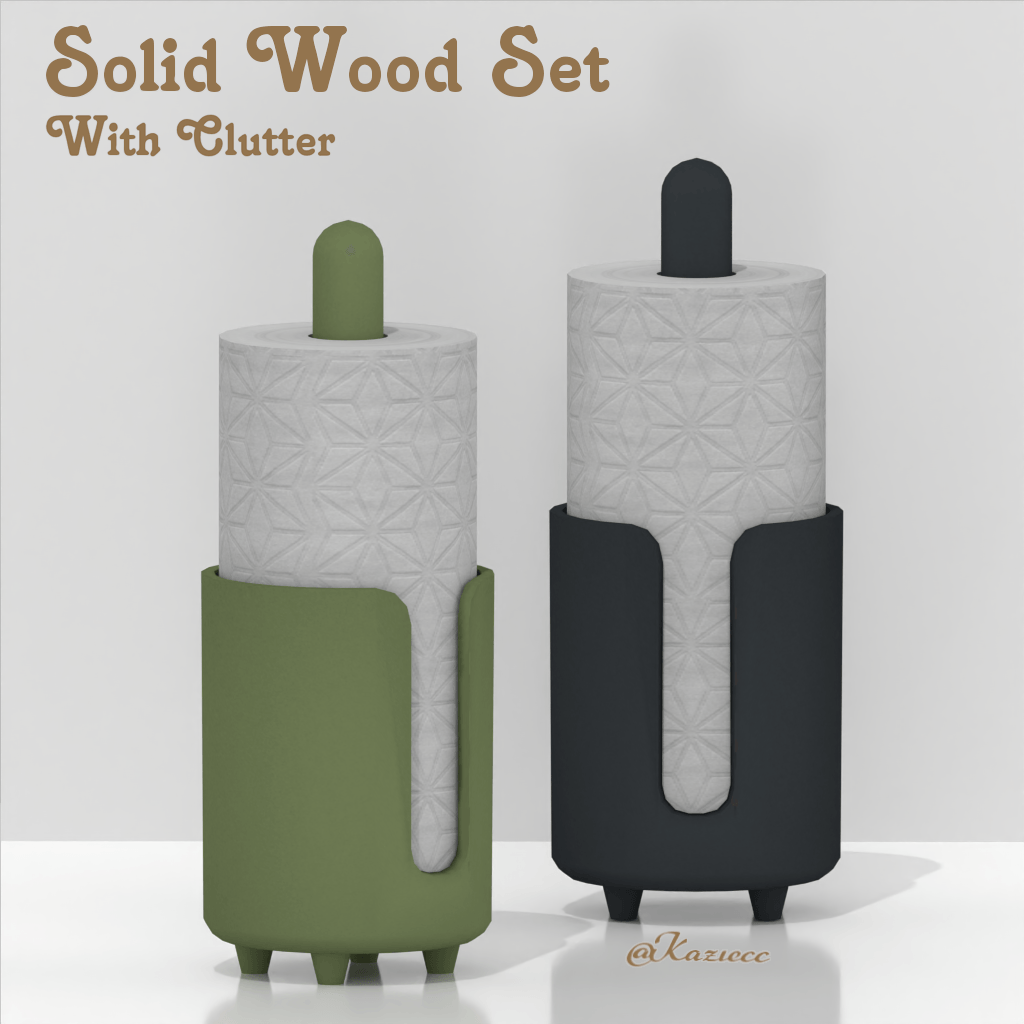 Kaziecc ~ Solid wood set with kitchen clutter