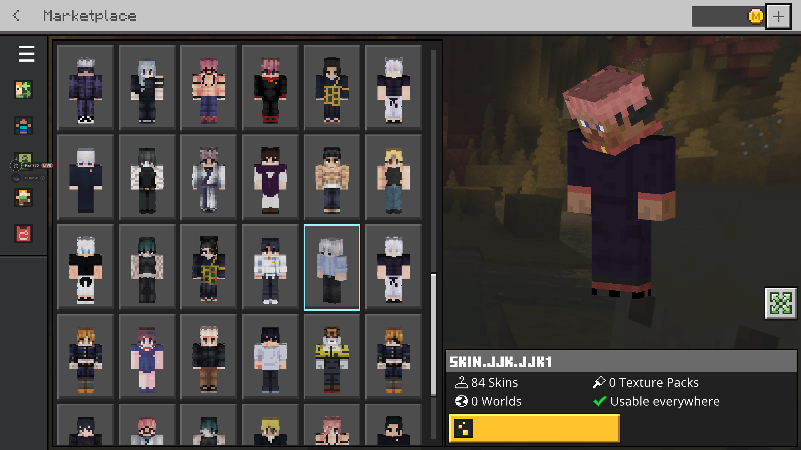 Jujutsu Kaisen Skins (JJK) — screenshot 1