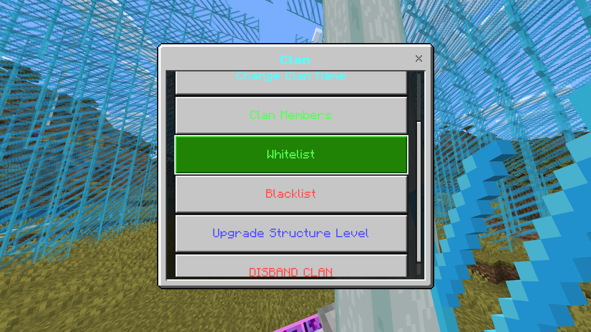 Amber & Purple Ores with Clan Shield System — screenshot 4