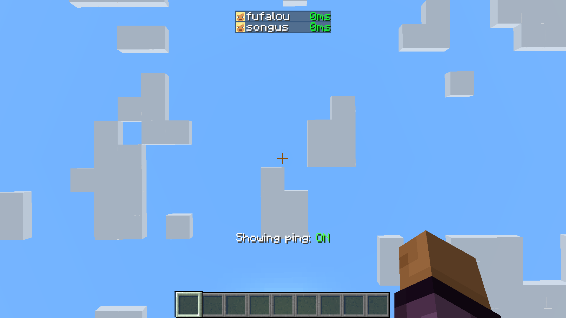 ping in tab menu