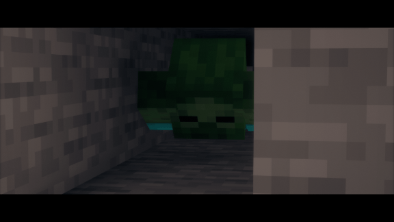 The zombie is crawling