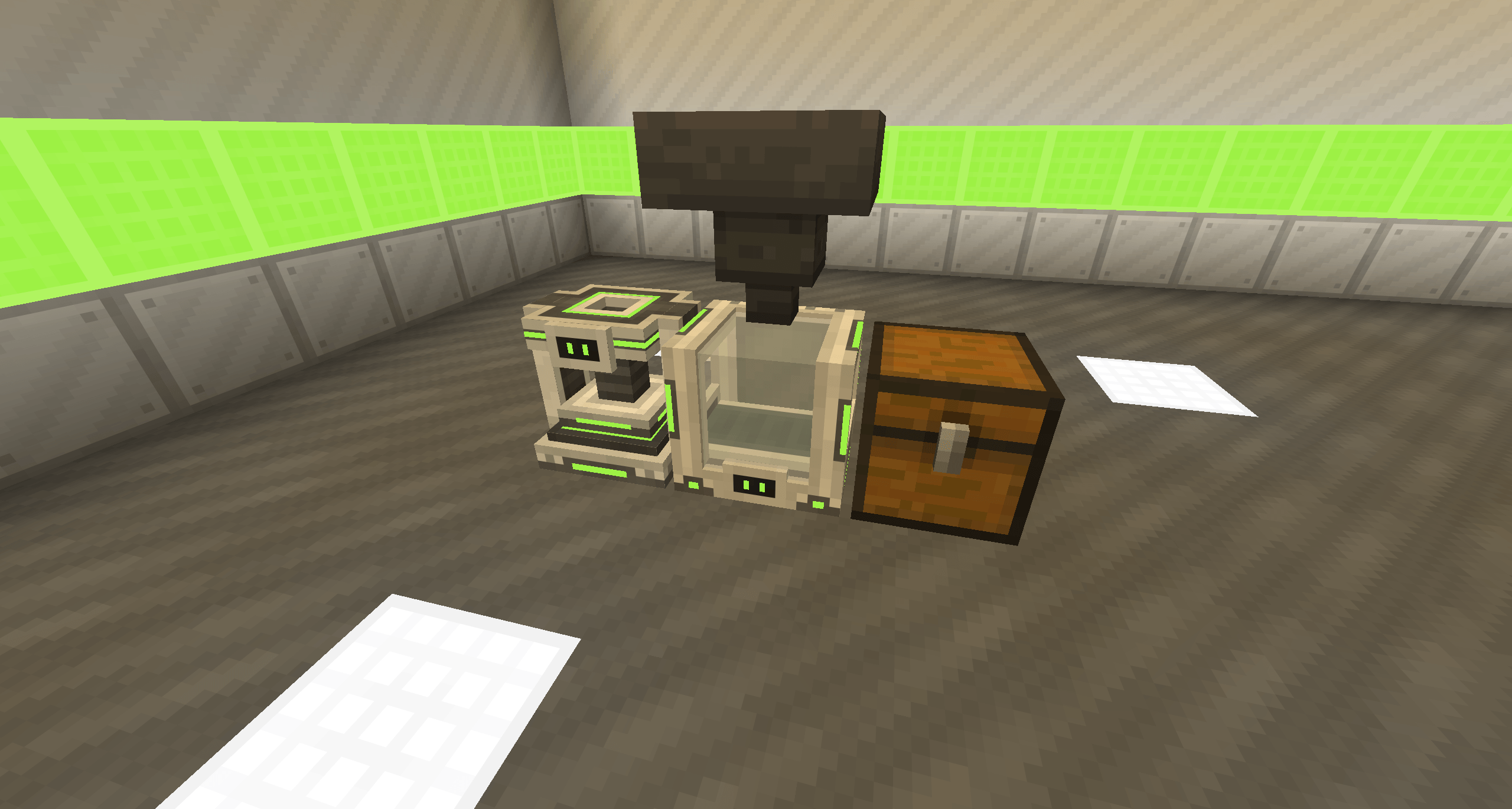 Thumbnail A Material Press making silver plates for the Assembler to turn into Voltaic Cells.