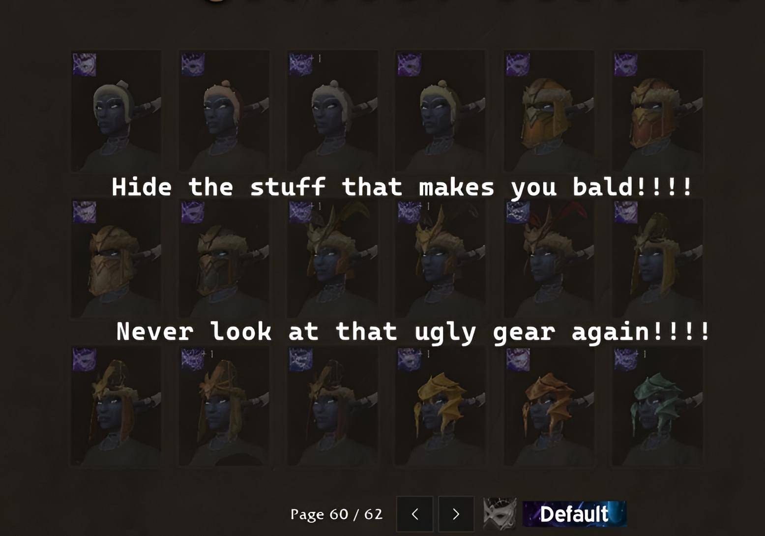 Hide what you dont wanna see