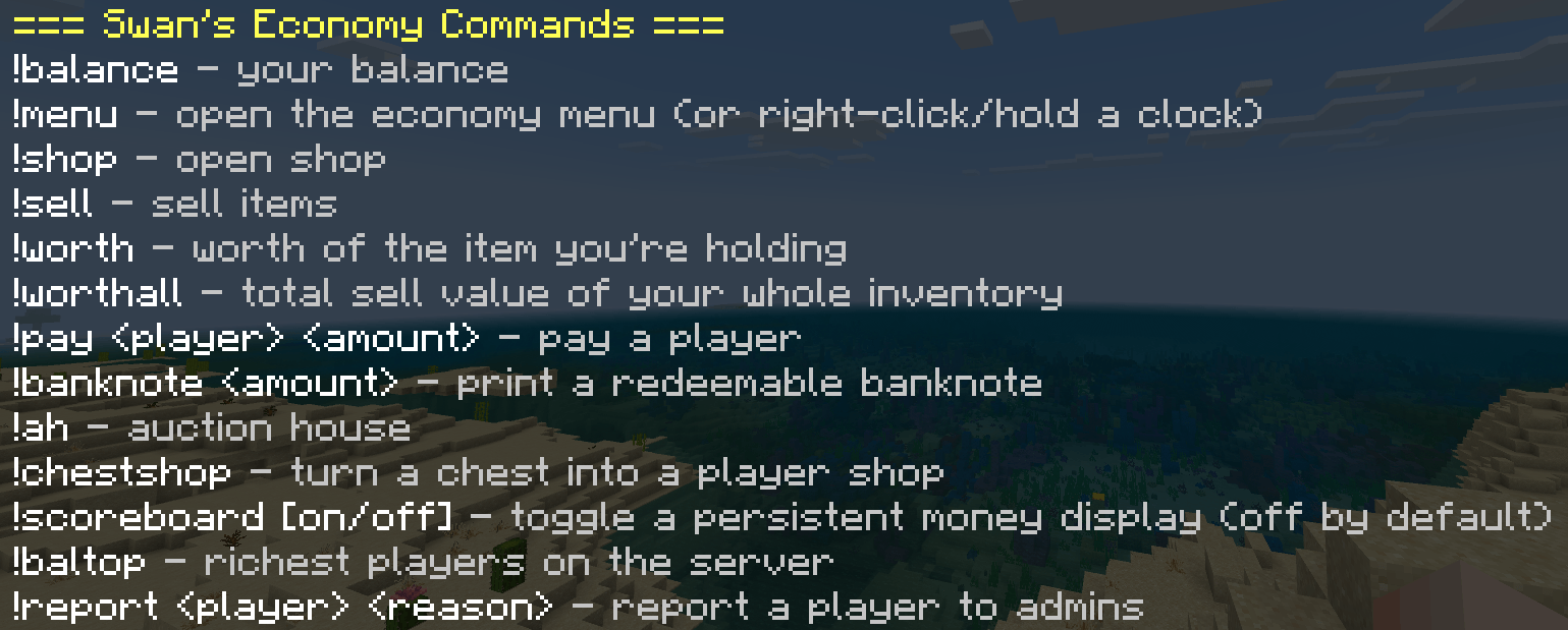 Swan's Economy Core — screenshot 1