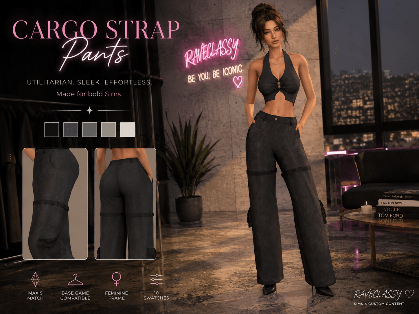 Cargo Strap Wide-Leg Pants.png