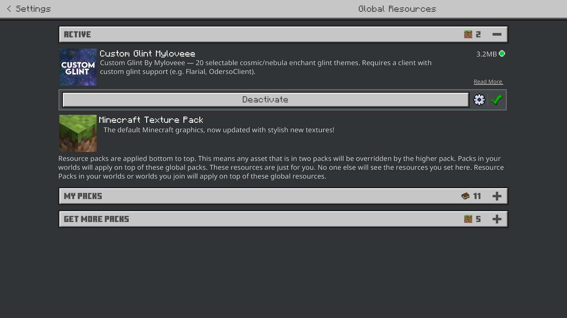 Custom Glint_Myloveee screenshot active