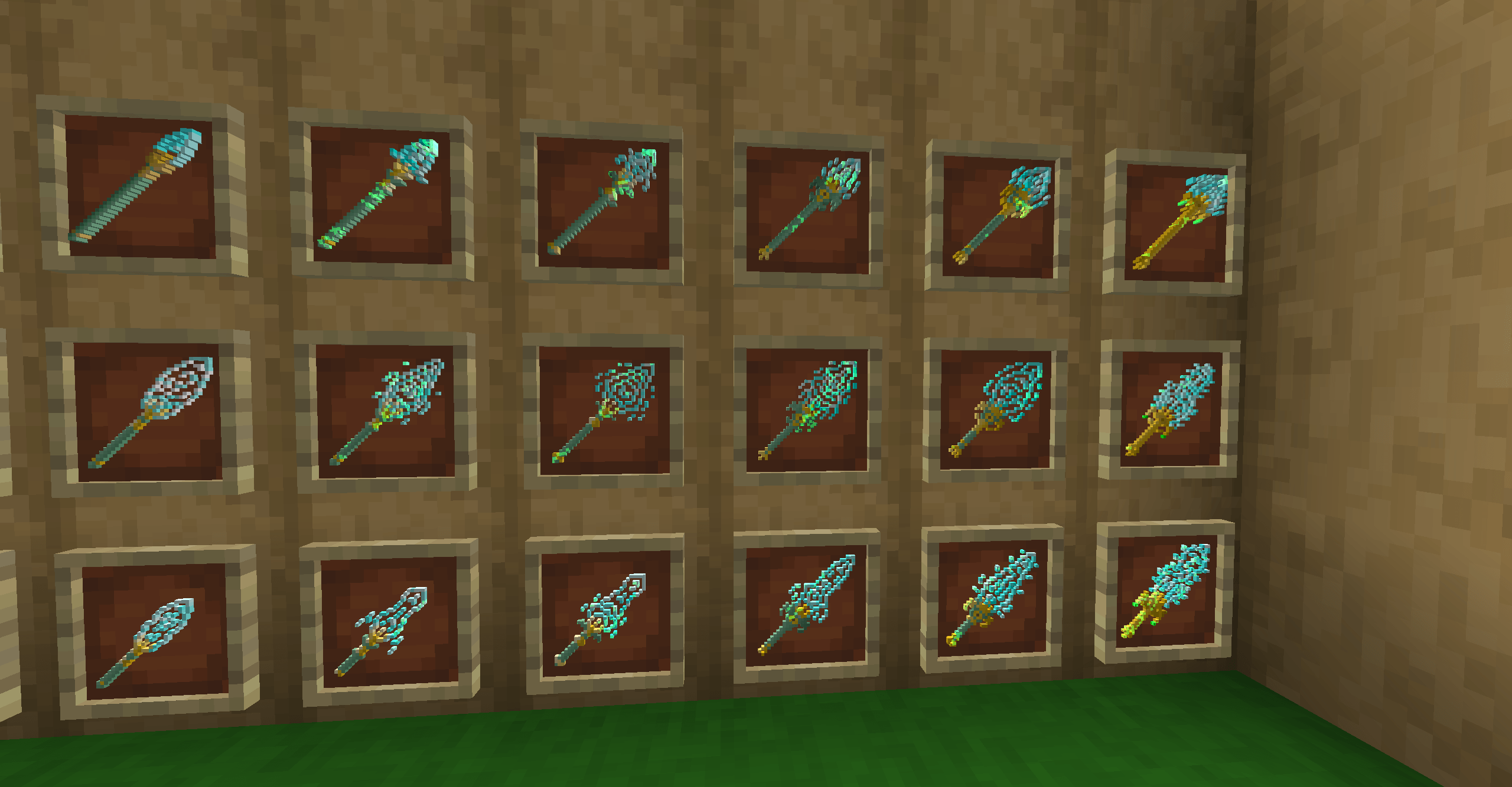 Thumbnail Netherite tools with enchantment models