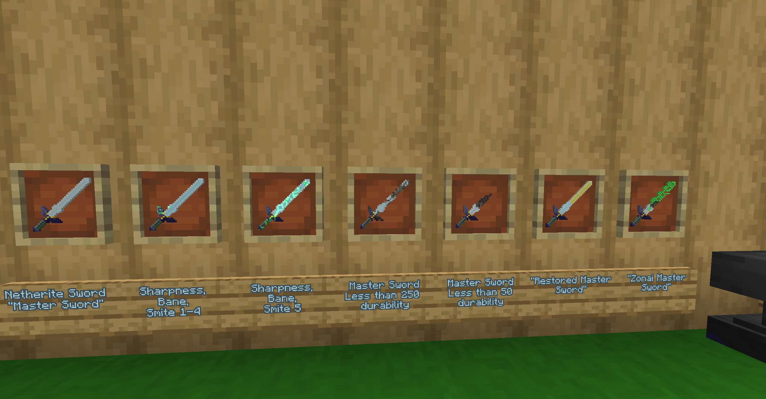 Thumbnail Variants when Netherite sword is named Master Sword