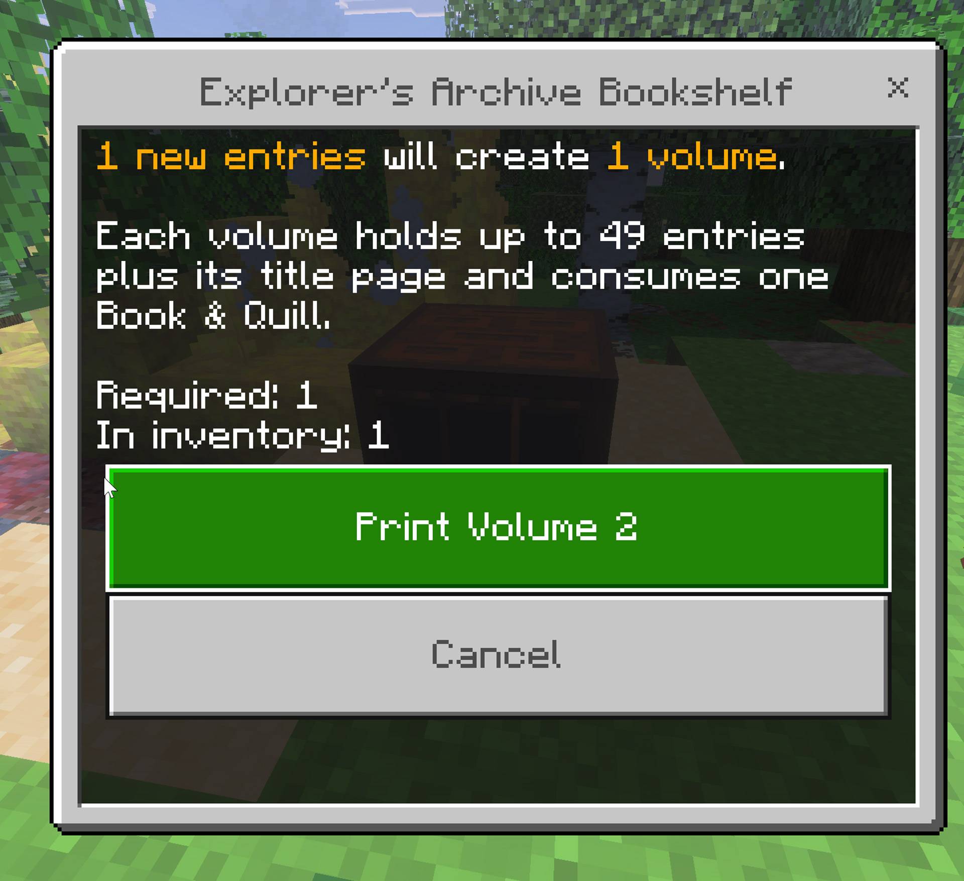 Printing Archival Volumes