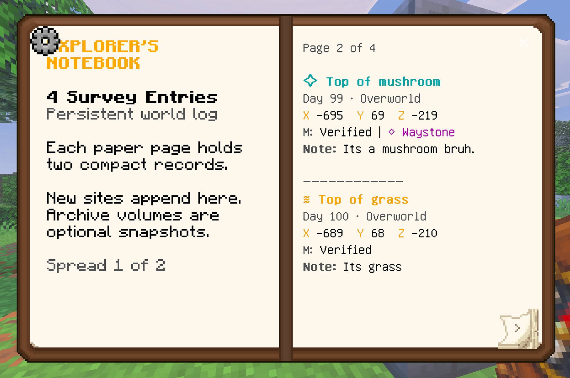 View Explorers Notebook